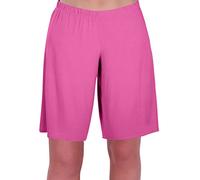 EyeCatch Star Ladies Jersey Relaxed Comfort Elasticized Flexi Stretch Womens Shorts Plus Sizes Pink Size 20/22