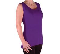 EyeCatch TM - Virginia Womens Cami Top Ladies Plus Size Long Camisole Vest Purple Size 30/32