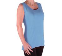 EyeCatch TM - Virginia Womens Cami Top Ladies Plus Size Long Camisole Vest Sky Blue Size 12/14