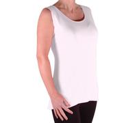 EyeCatch TM - Virginia Womens Cami Top Ladies Plus Size Long Camisole Vest White Size 12/14