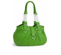 EyeCatchBags - Huron Faux Leather Womens Shoulder Bag Handbag Apple Green