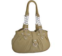 EyeCatchBags - Huron Faux Leather Womens Shoulder Bag Handbag Caramel