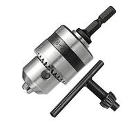 Eyech 1/4 Inch Hex Shank 1.5-10mm Keyed Three-Jaw Drill Bit Chucks Quick Connect Adapter Conversion Impact Driver Capacity Mount 3/8-24 UNF
