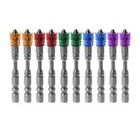 Eyech 10pcs PH2 Magnetic Phillips Cross Screwdriver Bits Set 1/4 Inch Hex Shank Plasterboard Drywall S2 Alloy Electric Power Driver Bit Set …