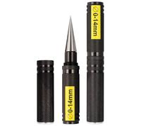 Eyech 2 Pack 0-14mm RC Body Reamer Tool with Precision Scale - High-Strength Aluminum Expanding Hole Puncher Opener Reamer for RC Car Shell, Plastic Sheet, Aircraft Model, DIY Projects (Black)