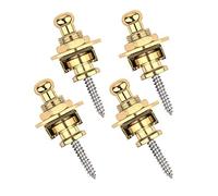 Eyech 4Pcs Gold Guitar Strap Locks Set Security Quick Release Guitar Straplocks Button Set for Guitar Bass
