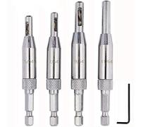 Eyech 4Pcs HSS Door Window Cabinet Self Centering Hinge Drill Bits Set Center Hinge Drill Bit Mill Tool for Opening Hole-5/64 Inch 7/64 Inch 9/64 Inch 11/64 Inch