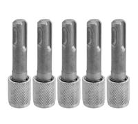 Eyech 5Pcs SDS-Plus Drill Chuck Adapter, 6.35mm 1/4 Inch Hex Socket Screwdriver Drill Bit Holder Converter for Electric Hammer Drills