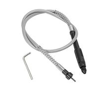 Eyech Flex Shaft Adapter Attachment Flexible Drill Shaft Extension keyless Chuck for Rotary Grinder Tool with Wrench - 3.2mm/1/8”