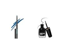 Eyeconi.c Pencil, Matte Midnight Blue 0.35G & Insta Gel Eye Liner, Black Semi_Matte Finish, Water Resistant, Long-Lasting, 9 Ml