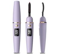 EYECURL Heated Eyelash Curler, Heated Lash Curler, Intelligent Power Off Rechargeable Electric Eyelash Curler Heated Quickly by Steel Wire for Long Lasting Natural Makeup (Purple, X8-132MM)