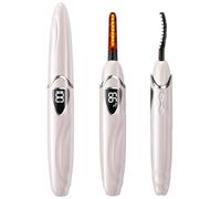 EYECURL Heated Eyelash Curler, S600 Heated Lash Curler, Accurate Temperature Control Electric Eyelash Curler Heated Curlers - Intelligent Power Off, Natural Makeup (Pale Blush/Silver, S600-148MM)