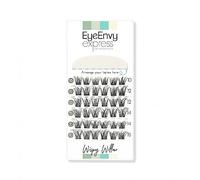 EyeEnvy Cluster Lashes 3D Individual Lashes Wispy Willow 36 Faux Mink Extensions Fluffy Natural Cat Eye C D Curl (Extra Long 16mm)