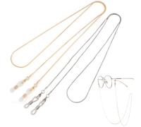 Eyeglass Chain 2 PCS Fashion Sunglasses Chain, Glasses Round Neck for Women Men, Anti-lost String for Glasses Retainer Sunglasses Strap Holder Lanyard Mask Chain Necklace