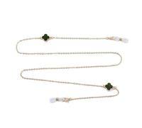 Eyeglass Chain with Four Leaf Clover Design, 70cm Length, Versatile Retro Style, Multiple Color Options