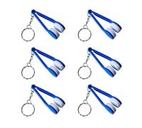 Eyeglass Cleaner Tool, Glasses Cleaning Clip | 6 Piece Eyeglass Cleaner Keychain with Fingerprint Eraser,Portable No Scratch Cleaning Tool Soft Glasses Eyewear and Accessories for Cell Phone