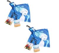 Eyeglass Cleaning Cloth 6pcs Printed and Clip with Keychain Holder | Reusable Cloth, Metal Accessory, Trendy Print Designs, for Camera Lenses