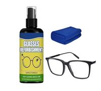 Eyeglass Cleaning Spray, Effective Phone Liquid, Lens Cleaning Solution with Fine Mist, Powerful Jewelry Grease Smudge, Portable Screens Fluid, Clear Formula for Daily Travel