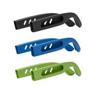 Eyeglass Ear Grips for Meta Wayfarer/Headliner/Skyler AI Smart Glasses Accessories, Anti-Slip Ear Grips Protective Silicone Sleeves Skins for Secure All-Day (Black 1P + Blue 1P + Green 1P)