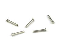 Eyeglass Hinge Replacement 100pcs Eyeglasses Hinge Fix Screw Rivet Metal Single Pin Length 6mm 8mm Diameter 1.18mm Glasses Decorative Nail Accessory(1.8x1.18x9.3mm)