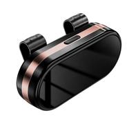 Eyeglass Holder Sunshade Mounted Car Organizer with ABS Shell Hinged Cover and Two Clip Setup for Road Trip Use Car Glasses Organizer Eyewear Box Driving Eyewear Storage in Holder Commute Sunglass Fix