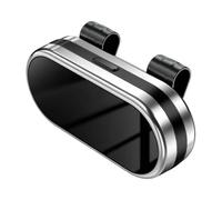 Eyeglass Holder Sunshade Mounted Car Organizer with ABS Shell Hinged Cover and Two Clip Setup for Road Trip Use Car Glasses Organizer Eyewear Box Driving Eyewear Storage in Holder Commute Sunglass Fix