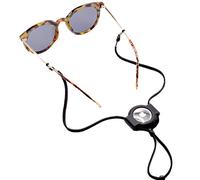 Eyeglass Lanyard-Sunglasses Strap with Holder Compatible with AirTag Tracker-Adjustable Eyeglass Strap for Eyewear for AirTag, Black, One Size Adjustable