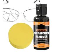 Eyeglass Lens Scratch Repair - 30G Polishing Paste Eyeglass Lens Restoration Fluid Sponge Applicator Repair Solution Clear Finish Kit | Portable Care For Eyeglass Lenses