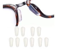 Eyeglass Non-Slip Nose Pads,Adhesive Spectacle Nose Grips,2.5mm Thickness for Eyeglasses Sunglasses Reading Glasses(Transparent,5Pair)