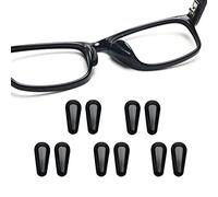Eyeglass Non-Slip Nose Pads,Adhesive Spectacle Nose Grips,2.5mm Thickness for Eyeglasses Sunglasses Reading Glasses(Black,5Pair)
