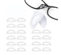 Eyeglass Nose Pads, 10 Pairs Adhesive Soft Silicone Anti-Slip Eyewear Nose Pads, Air Chamber, Air Cushions for Eyeglasses Eyeglass Sunglasses,3.5mm White