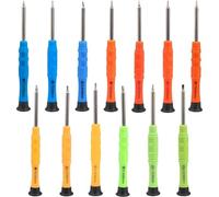 Eyeglass Repair Kit, 13-Pcs Magnetic Precision Screwdriver Set for Watch, Phone, Jewelry, Toys, Small Screwdrivers with Flat & Star Head