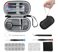 Eyeglass Repair Kit, 42 in 1 Professional Mini Glasses Repair Kit with Screws, Nose Pads, Screwdriver, Precision Tweezers, Magnify Glass & Case for Glasses, Sunglasses Quick Fix