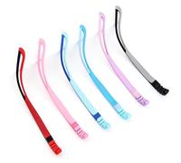 Eyeglass Replacement Temples 1 Pair Silicone Glasses Legs Snap-on Children's Eyeglasses Arm Replacement Bicolor Silicone Glasses Legs Accessories