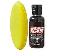 Eyeglass Scratch Remover, 30g Liquid Lens Polish Wax, Goggles Scratch Repair with Sponge Applicator for Glass Surfaces, Clear Protective Formula, Optical Care Accessory with Easy Use, Sunglasses Home