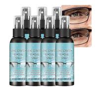 Eyeglass Scratch Remover Spray, Lens Repair Kit Restores Clarity, Removes Fine Scratches and Smudges, Cleaner for Prescription Eyeglasses, Sunglasses, Reading Glasses, Screens and Lenses (7PCS)