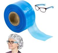 Eyeglass Sleeves, 200Pcs Eyeglass Arm Covers, Disposable Glasses Sleeve Against Hair Color, Hair Dye, Fits All Size Eyeglasses Blue, Glasses Arm Covers