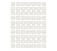 Eyeglasses Blanks Lens Template 70Pcs Scratch Resistant Lightweight Anti Radiation Plastic White Lens Templates for Glasses Makers 65x55mm