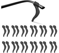 Eyeglasses Ear Grips 500pcs Anti Slip Ear Hook Eyeglass Eyewear Accessories(Black)