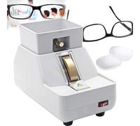 Eyeglasses Edger Lens Polisher, 55W Optical Lens Edger with Removable Sink, Grinding Wheel Speed 5500-6000r/min for Polishing Glass, Resin, Stone