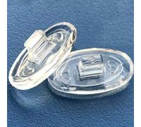 Eyeglasses Nose Pads 15mm 6 Pairs Oval Pushin Nose Pieces Push in Soft Silicone Slide in Nose Pads Nosepads for Eye Glasses Eyeglasses Sunglasses