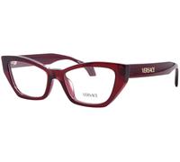 Eyeglasses Versace - 0ve3373u 52 5512 Transparent Bordeaux / 52 Bridge: 17