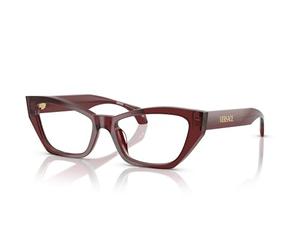 Eyeglasses Versace - 0ve3373u 54 5512 Transparent Bordeaux / 54 Bridge: 17
