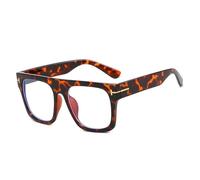 EYEGLSMST Oversized Reading Glasses for Women and Men, Large Square Blue Light Blocking Reader, Fashion Anti Eye Strain Eyewear(Multicolor,1.5)