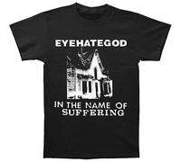 Eyehategod Men ' s in The Name of Suffering Black Tee Round Neck Unisex Tops Men's 100% Cotton Short-Sleeve T-Shirts M