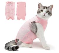 Eyein Cat Recovery Suit, Comfortable Cat Surgery Recovery Suit, Cone Collar Alternative for Female Male Cats, Kitten Onesie Pet Surgical Spay Recovery Suit for Abdominal Wound Skin Diseases(M)