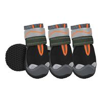 Eyein Dog Boots Paw Protector - Waterproof Dog Shoes for Rainy Winter Snowy Day, Non-Slip Dog Shoes with Reflective Strip for Injured Paws, Dog Walking Boots for Small Medium Large Dogs（4pcs