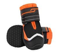 Eyein Dog Boots Paw Protector - Waterproof Dog Shoes for Rainy Winter Snowy Day, Non-Slip Shoes with Reflective Strip for Injured Paws, Pet Walking Boots for Small Medium Large Breeds（2pcs