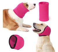 Eyein Dog Ear Protectors - 2 Packs Dog Ear Defenders and Snood Set, Upgrade Calming Ear Muff and Hood Adjustable for Anxiety Relief, Breathable Pet Head Cover Wrap for Noise Cancelling
