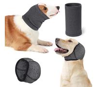 Eyein Dog Ear Protectors - 2 Packs Dog Ear Defenders and Snood Set, Upgrade Calming Ear Muff and Hood Adjustable for Anxiety Relief, Breathable Pet Head Cover Wrap for Noise Cancelling